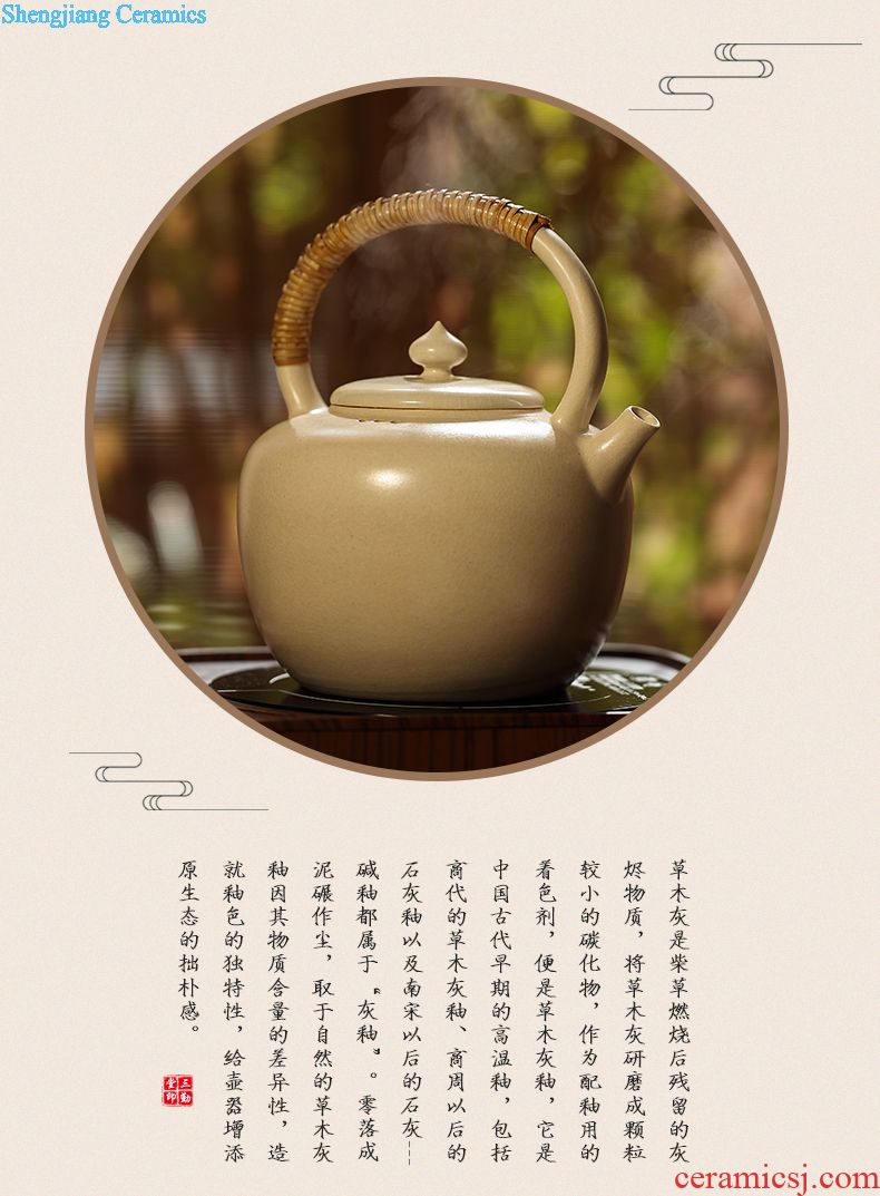 Three frequently hall tea wash bath jingdezhen ceramic household kung fu tea set parts water jar wash cup bowl S71011