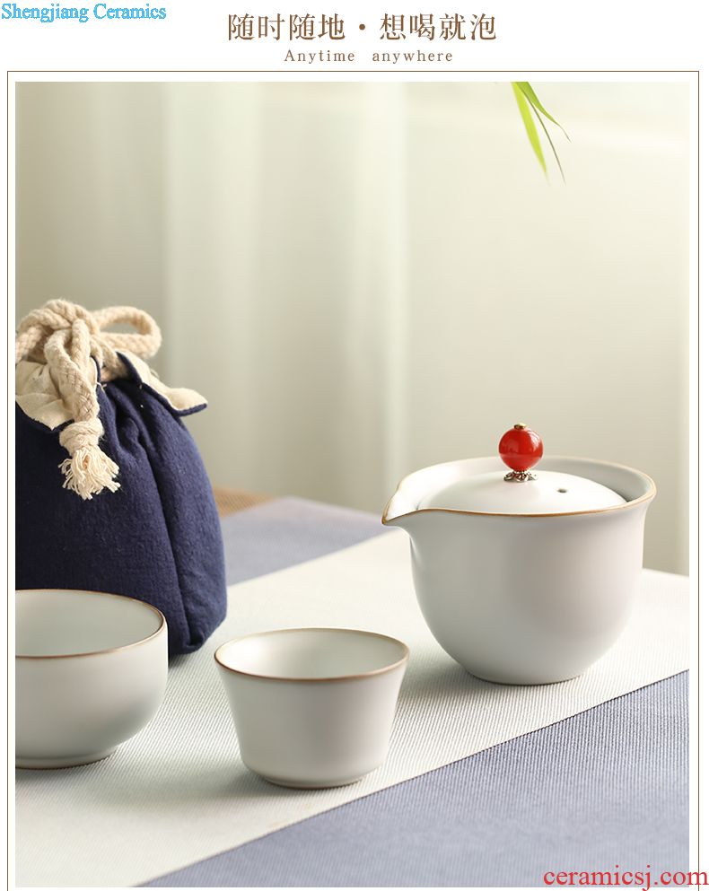 Kung fu tea cup three frequently hall jingdezhen ceramic sample tea cup hand-painted twelve flora cup tea set S42011