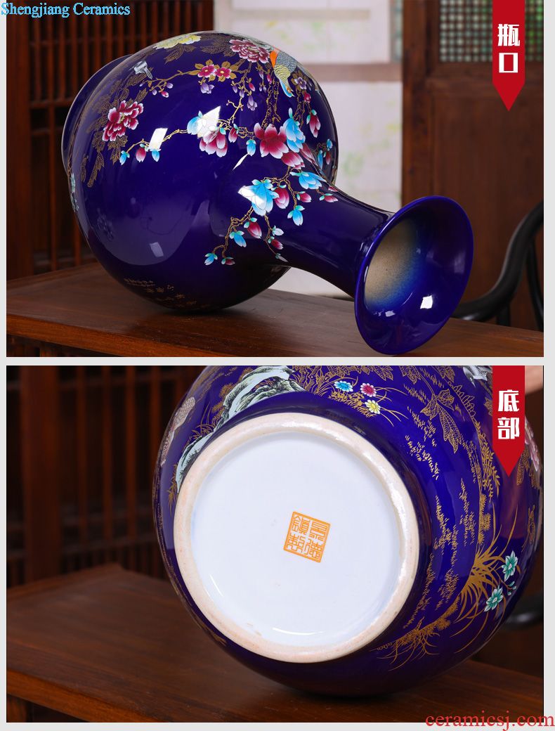 The icing on the cake of jingdezhen ceramics brush pot furnishing articles study of Chinese style household office decoration