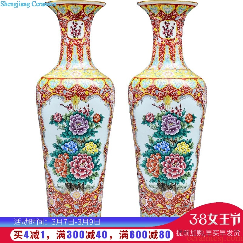 Sf25 jingdezhen ceramics of large vases, flower arrangement of modern Chinese style household sitting room adornment handicraft furnishing articles