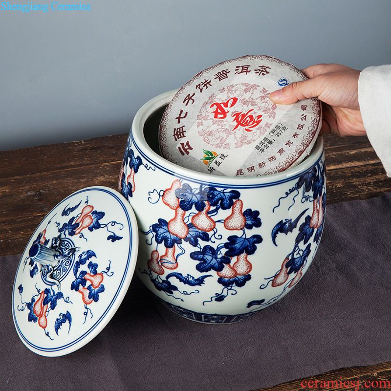 Jingdezhen ceramics vase furnishing articles sitting room adornment flower arranging flower vase wedding gift table household