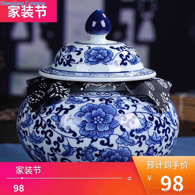 Jingdezhen ceramic Chinese red red hydroponic vases, flower arrangement home sitting room place dry flower decoration porcelain