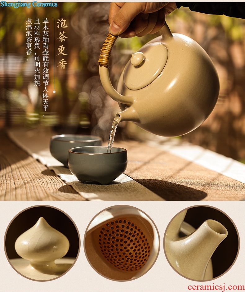 Three frequently hall tea wash bath jingdezhen ceramic household kung fu tea set parts water jar wash cup bowl S71011