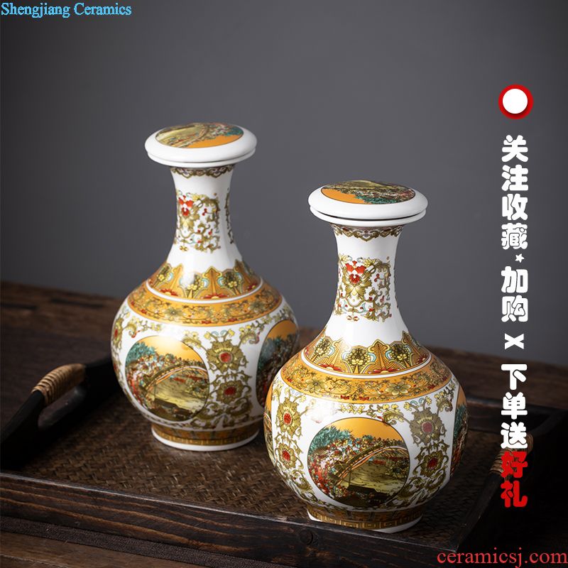 Jingdezhen ceramic bottle archaize earthenware jar of wine 1 catty 2 jins 3 jins 10 jins 5 jins of antique wine jars