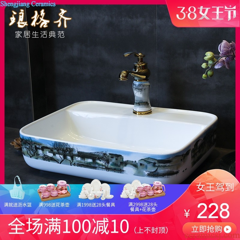 The stage basin art ceramic lavabo toilet basin oval sink carved lavatory