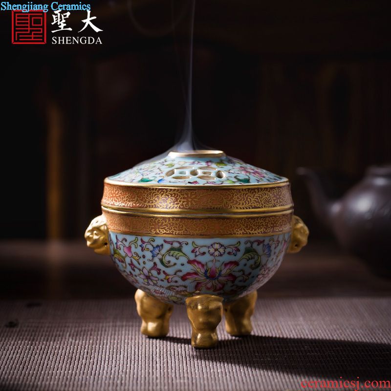 Santa teacups hand-painted porcelain dish landscape ceramic kung fu master lamp sample tea cup all hand of jingdezhen tea service