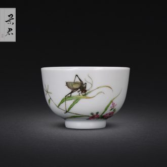 Jingdezhen manual powder enamel teapot small household kung fu tea pot JingJun ceramic teapot rooster pot of tea