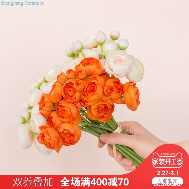 Mr Han mei Europe type restoring ancient ways ceramic vases, flower implement furnishing articles creative fashion mesa bottled L247 roses