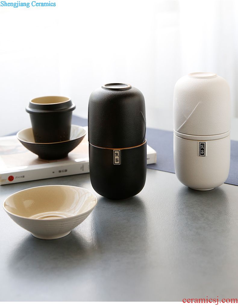 The three frequently tureen tea cups of jingdezhen ceramic tea set zen S13001 blue large bowl kunfu tea hand grasp pot