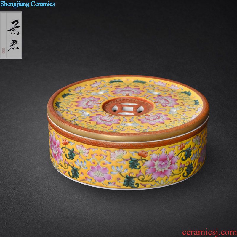 Pure manual colored enamel masters cup jingdezhen hand-painted sample tea cup small JingJun kung fu tea cups small tea cups