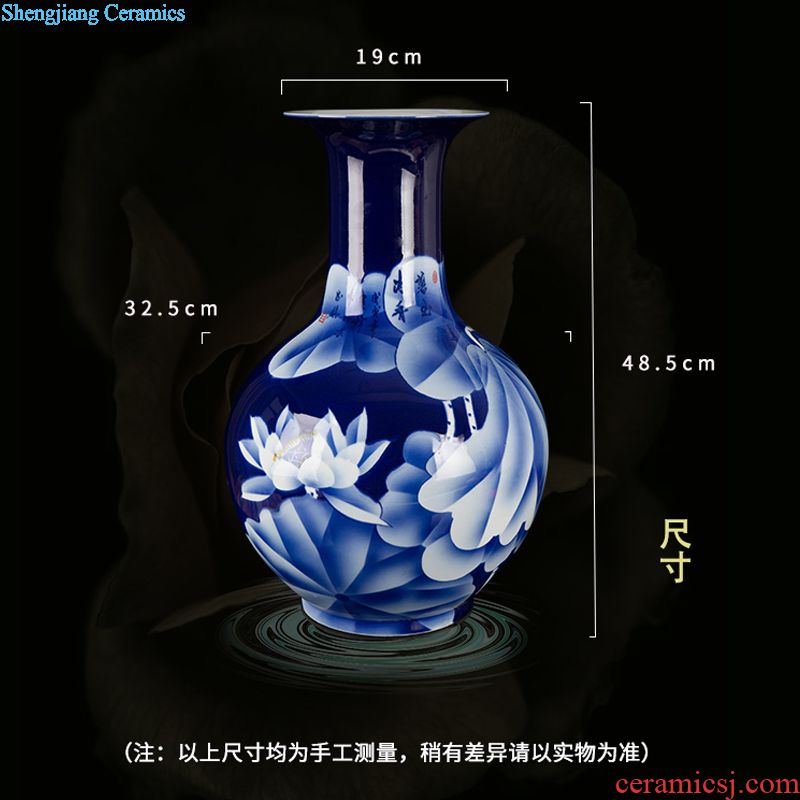 Jingdezhen ceramic porcelain vase wedding gift archaize new Chinese style restoring ancient ways furnishing articles of handicraft decorative vase