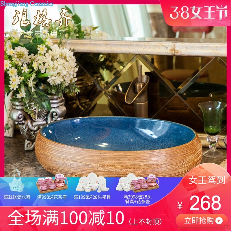 The stage basin sink ceramic lavatory art basin bathroom basin of the basin that wash a face wash gargle