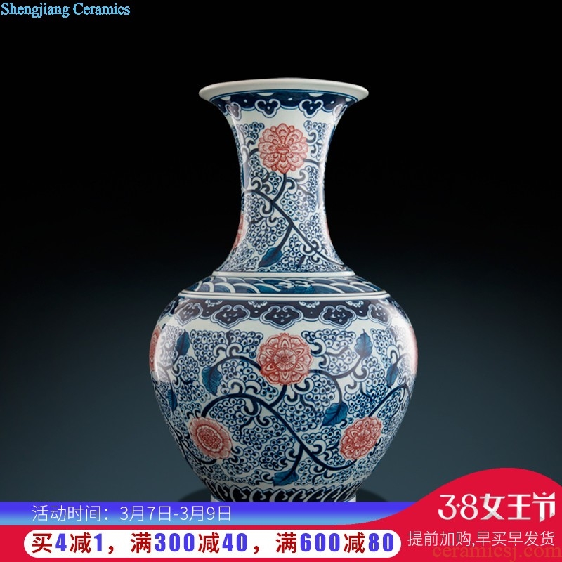 Jingdezhen ceramics noctilucent floret bottle of flower arranging contemporary and contracted household act the role ofing is tasted table sitting room adornment is placed