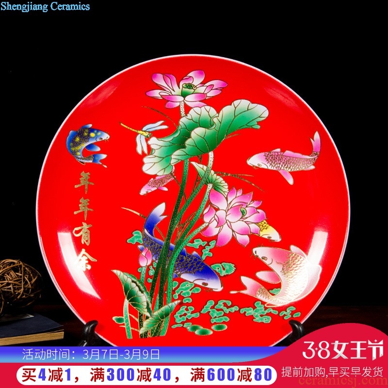 D051 imitation of jingdezhen ceramics kiln crack open a piece of vases, flower arranging antique Chinese sitting room adornment is placed