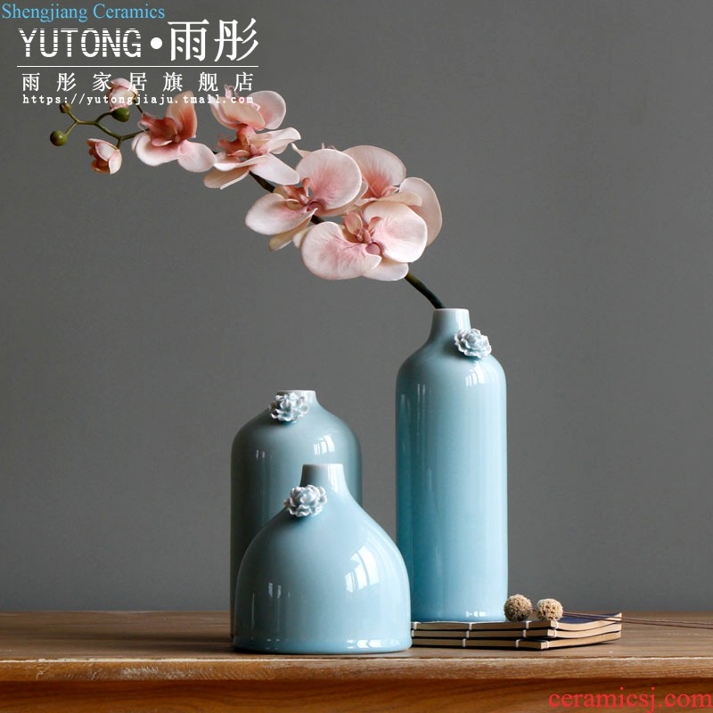 Rain tong home furnishing articles/| ceramic pot-bellied drum lively lemon yellow The sitting room/home decoration porch place