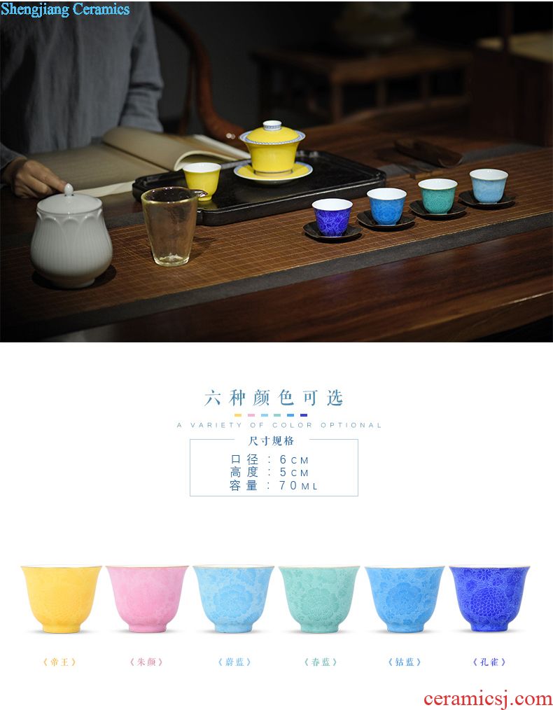 Hand-painted JingJun jingdezhen ceramics crafts are blue and white porcelain vases, flower arrangement sitting room of Chinese style household decorations