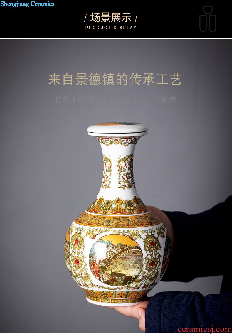 Jingdezhen ceramic bottle archaize earthenware jar of wine 1 catty 2 jins 3 jins 10 jins 5 jins of antique wine jars