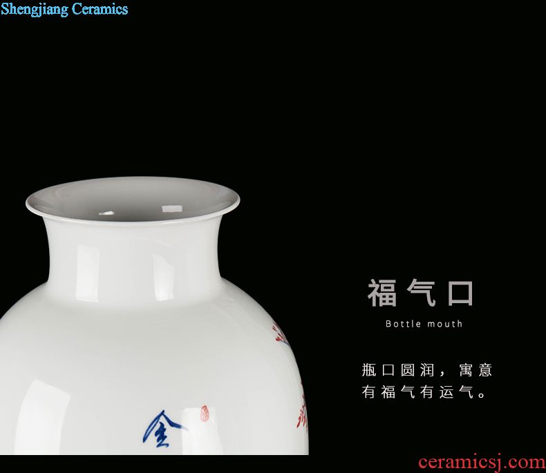 Jingdezhen ceramic new Chinese general canned adorn article place to live in the sitting room of blue and white porcelain vase decoration in China