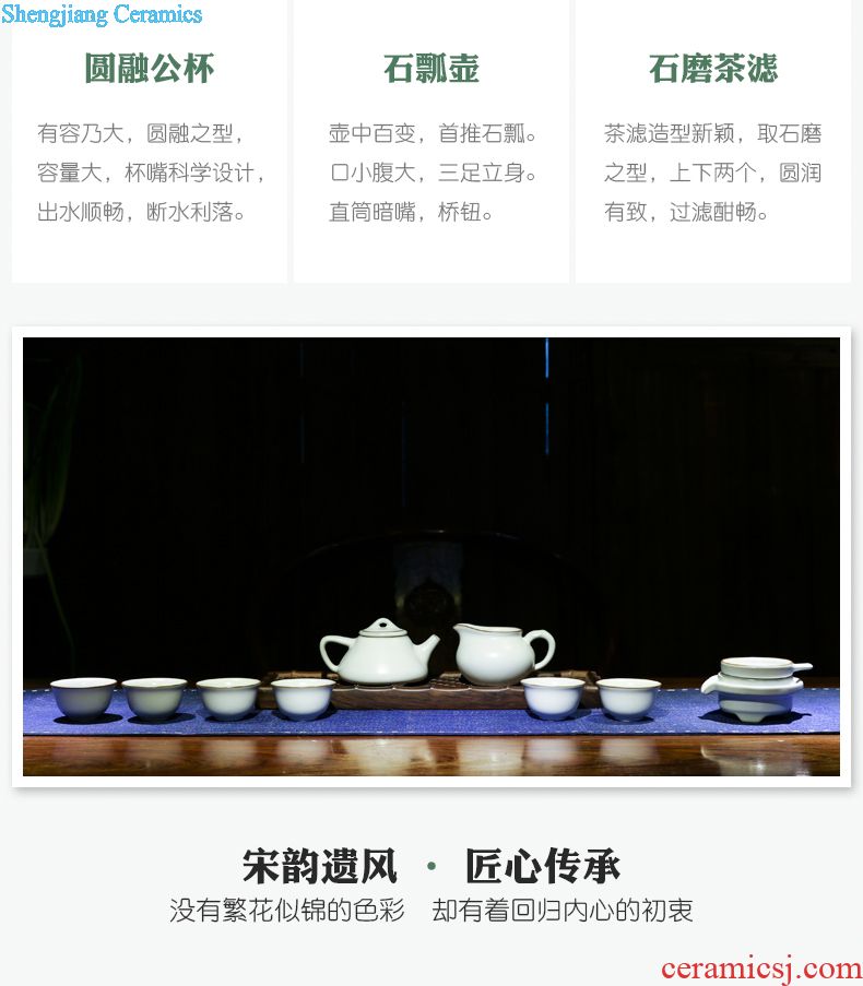 Three frequently hall your kiln xi shi pot kept the teapot household large single pot of jingdezhen ceramic tea teapot