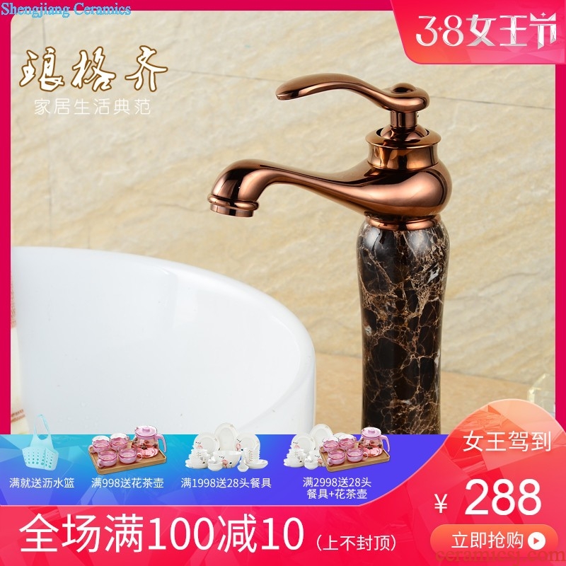 Lavabo stage basin ceramic art basin bathroom sinks balcony round the trumpet of the basin that wash a face