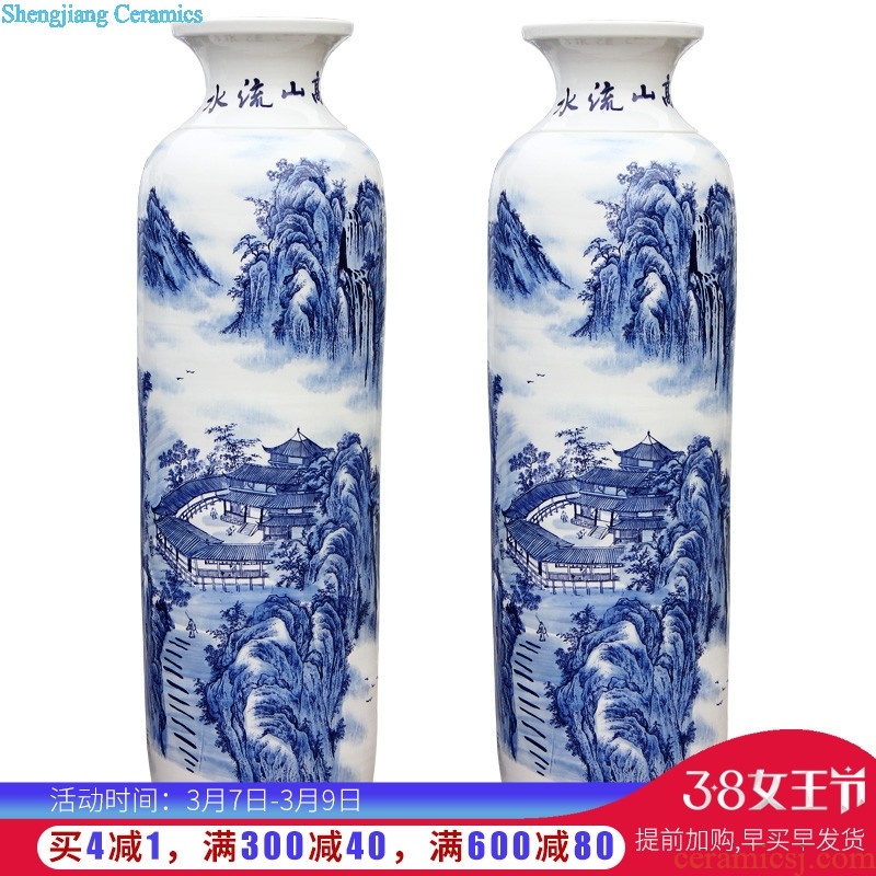 Jingdezhen ceramics China red wedding of large vase e205 home sitting room adornment is placed arts and crafts