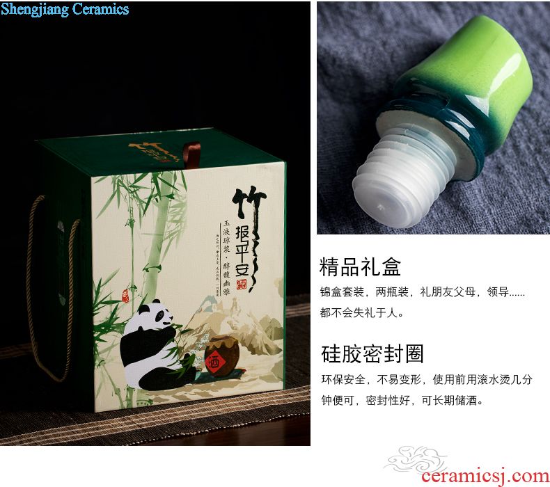 Ceramic barrel storage bins ricer box 8 kg/15 kg/20 jins with household moistureproof insect-resistant rice flour barrel storage box