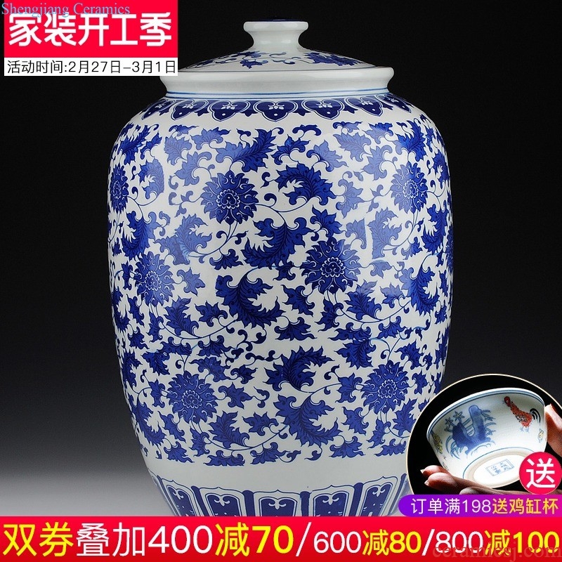 Hong xuan jingdezhen archaize on crackle creative ceramic ashtray Chinese style household adornment furnishing articles in the living room