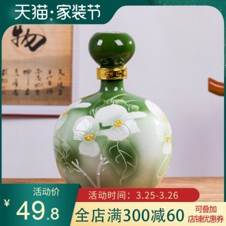 Jingdezhen ceramic bottle a kilo is installed seal reception place special gift jars like red wine bottle marriage
