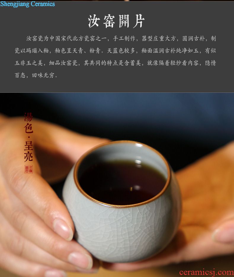 Your kiln hand grasp three frequently hall pot of tea set jingdezhen ceramic kung fu tea set of portable travel TZS252