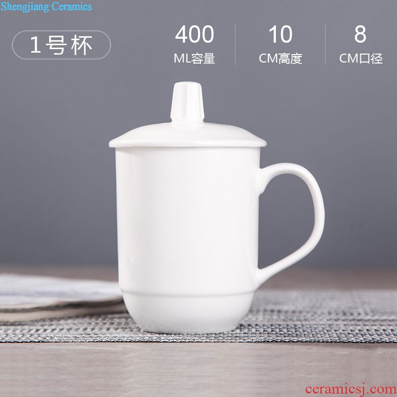 Ceramic vacuum cup double crystal bladder anti hot men and women with portable water cup gift custom cups cup