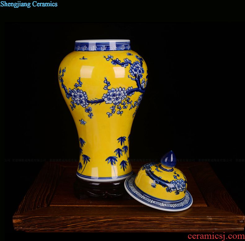 Blue and white porcelain of jingdezhen ceramics new Chinese style household porcelain vases furnishing articles sitting room porch dried flower decorations