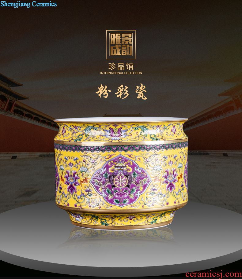 Jingdezhen ceramic hand-painted vases of new Chinese style household decorative furnishing articles sitting room porch crafts porcelain decoration