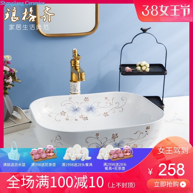 Art pillar basin ceramic floor pillar type lavatory toilet lavabo balcony one wash basin