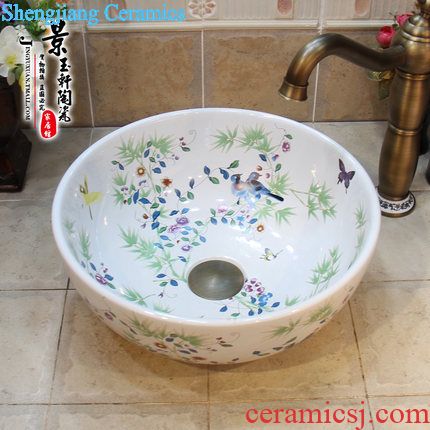 Jingdezhen JingYuXuan new blue thread ceramic art basin basin lavatory sink basin on stage