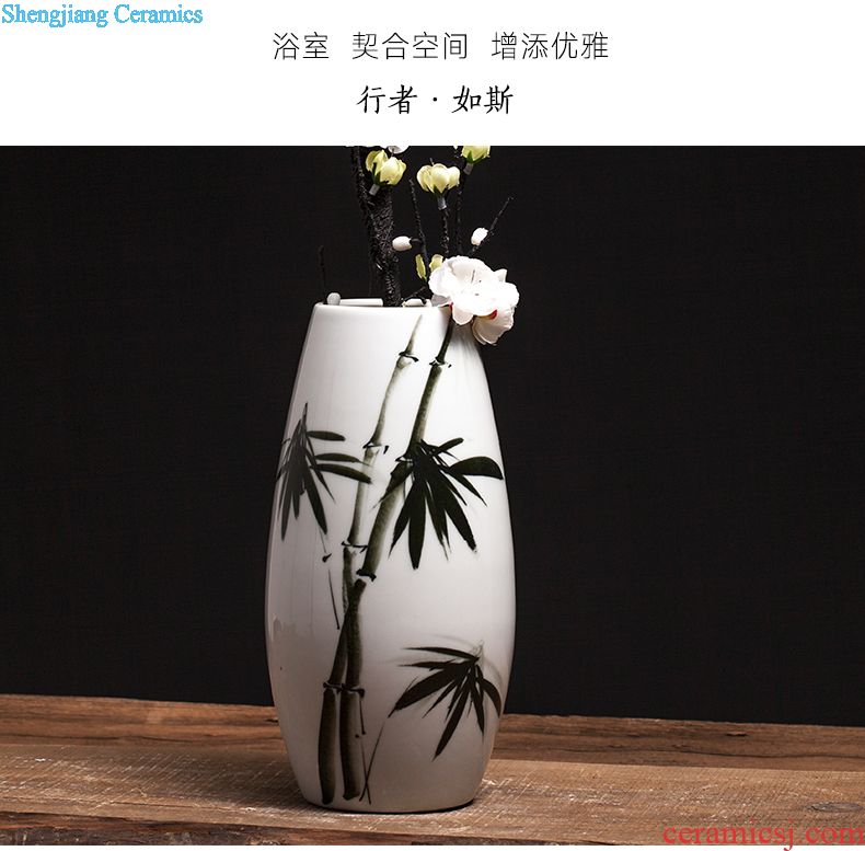 Jingdezhen ceramic large suit archaize classical writing brush washer home decoration room sitting room place basin