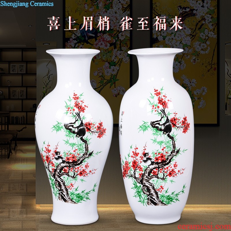 Jingdezhen ceramics hand-painted scenery of blue and white porcelain vase archaize sitting room ark adornment of Chinese style household furnishing articles