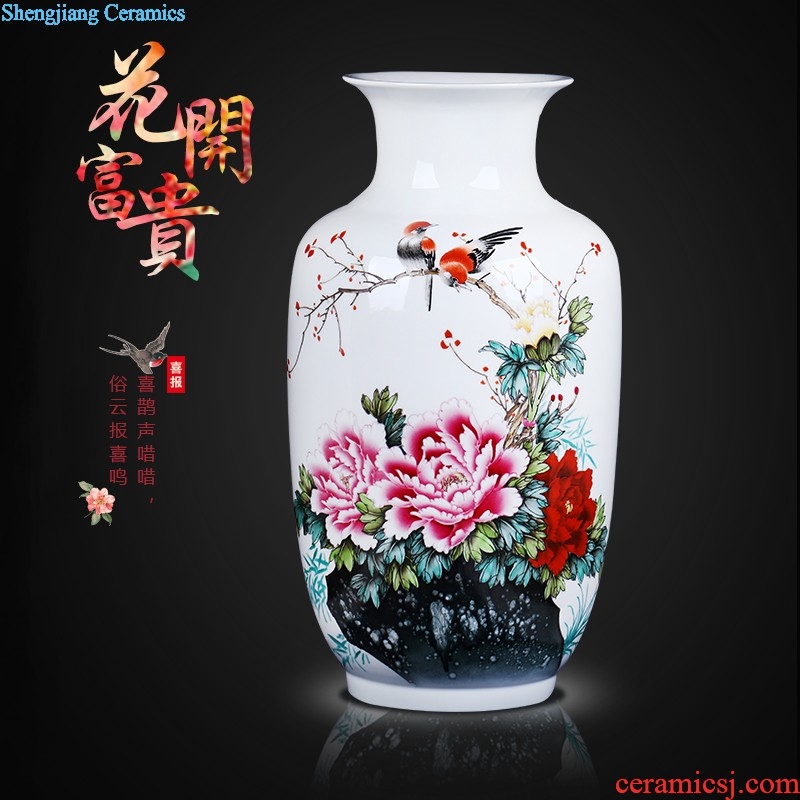 Chinese TV ark furnishings jingdezhen ceramics vase modern creative large sitting room place to decorate household