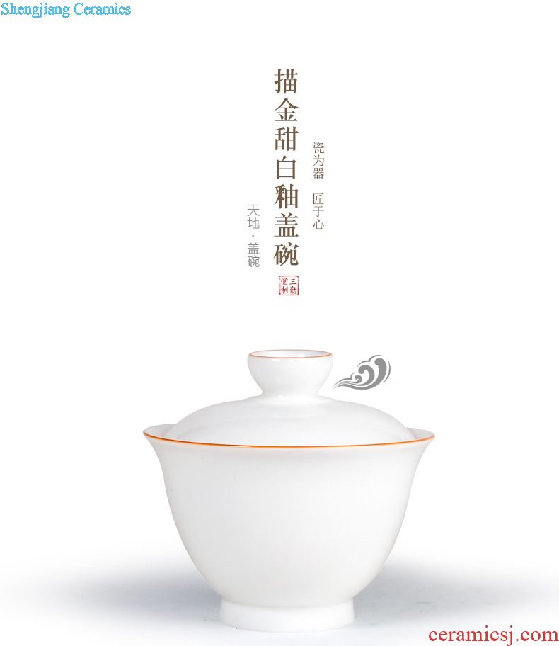 Your kiln hand grasp three frequently hall pot of tea set jingdezhen ceramic kung fu tea set of portable travel ST2016