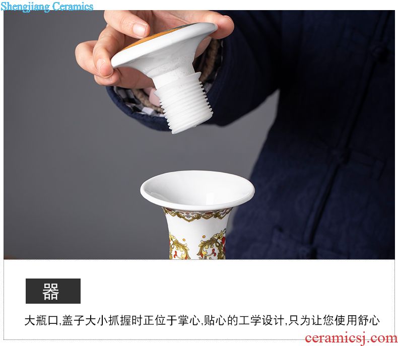 Jingdezhen ceramic bottle archaize earthenware jar of wine 1 catty 2 jins 3 jins 10 jins 5 jins of antique wine jars