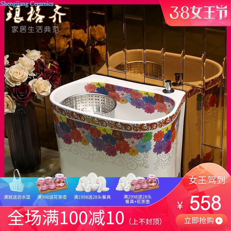 Koh larn, qi stage basin of the basin that wash a face the sink basin sinks special-shaped ceramic sanitary ware art fashion living flower