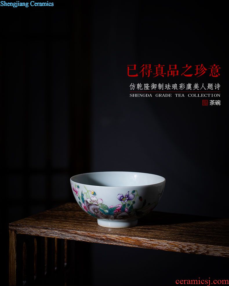 Holy big ceramic tea pot hand-painted pastel khe sanh friends send figure tank receives all hand jingdezhen tea service