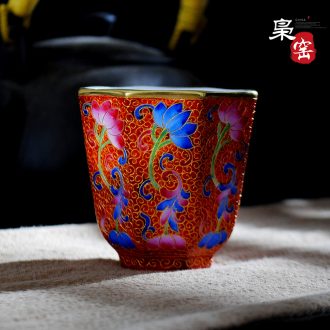 Jingdezhen blue and white snow hand-painted ceramic individual sample tea cup cup cup by hand master cup noggin single cup