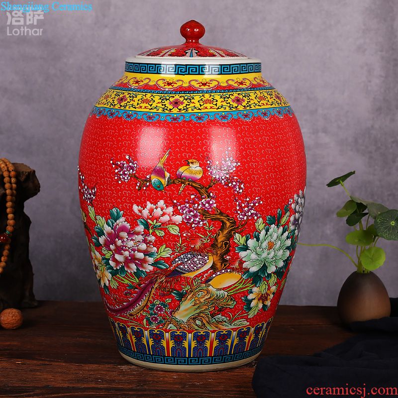 Jingdezhen ceramic hand-painted Japanese hot temperature wine pot clear wine set 6 piece warm wine hip suit can bring gift boxes