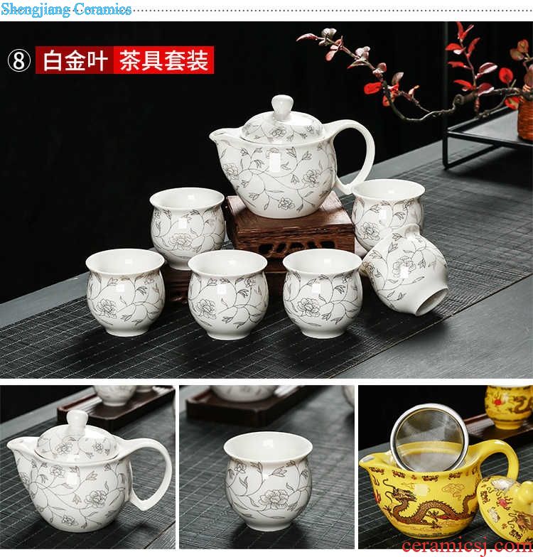 Jingdezhen porcelain ceramic wine jars 20 jins 30 jins put bottles 10 jins of old wine it with leading jars
