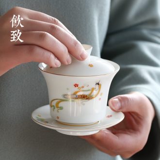 Drink to the blue and white porcelain enamel glass ceramic sample tea cup kung fu suit household single cup sketch cup 10 cups