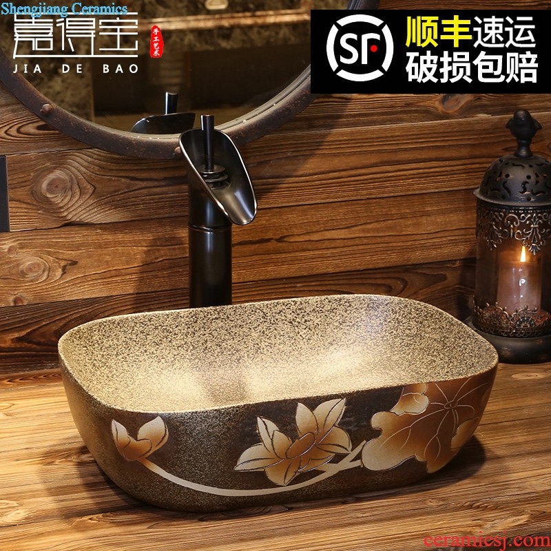 Jia depot Chinese small lavabo Restoring ancient ways round the stage basin basin sinks sanitary ceramic art basin