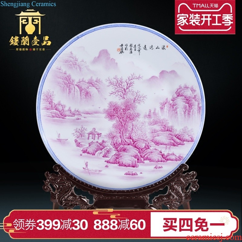 Jingdezhen ceramics imitation qing qianlong blue-and-white youligong longfeng gall bladder new Chinese style household collect flower arranging furnishing articles