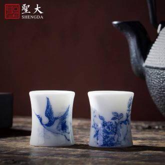 Santa jingdezhen ceramic hand-painted heavy industry famille rose in the spring of singing teapot all hand kung fu tea flower pot