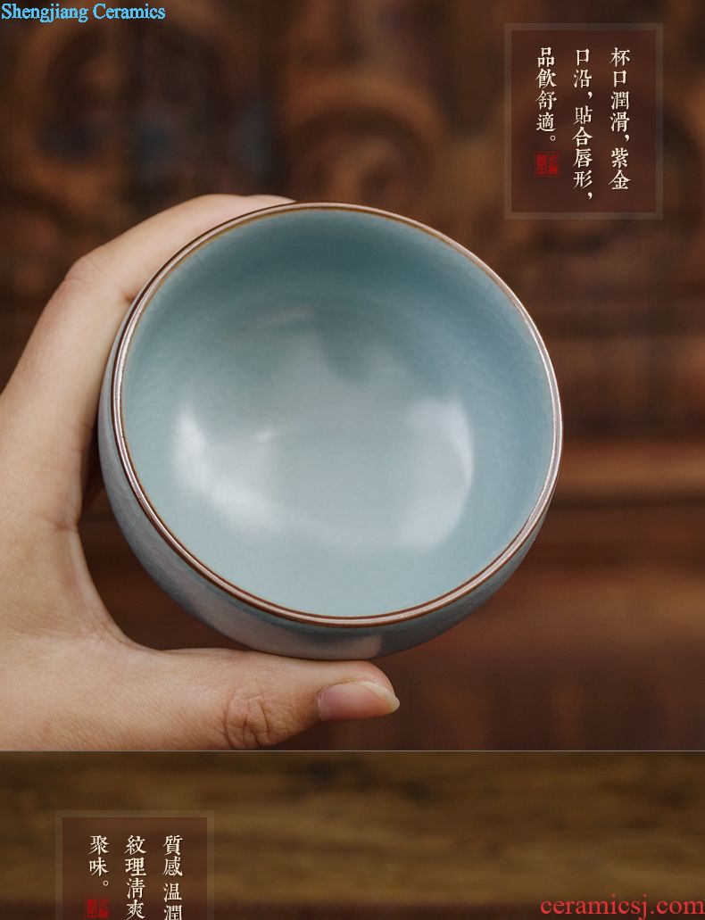 Three frequently hall jingdezhen ceramic filter with cover mark cup tea tea cups separation office tea cup