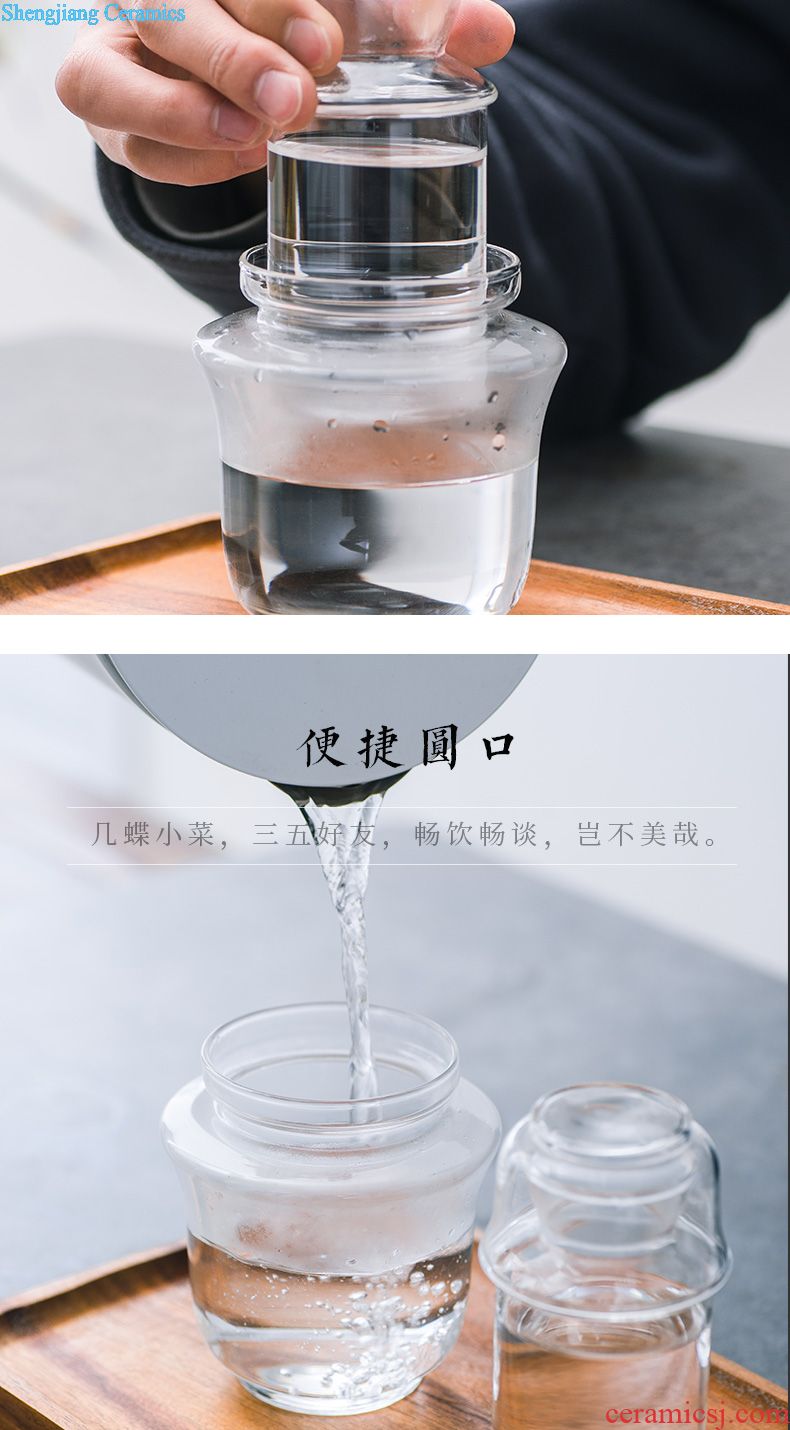 A single master of jingdezhen ceramic cups kung fu tea set suit household contracted double insulation cup tea cup